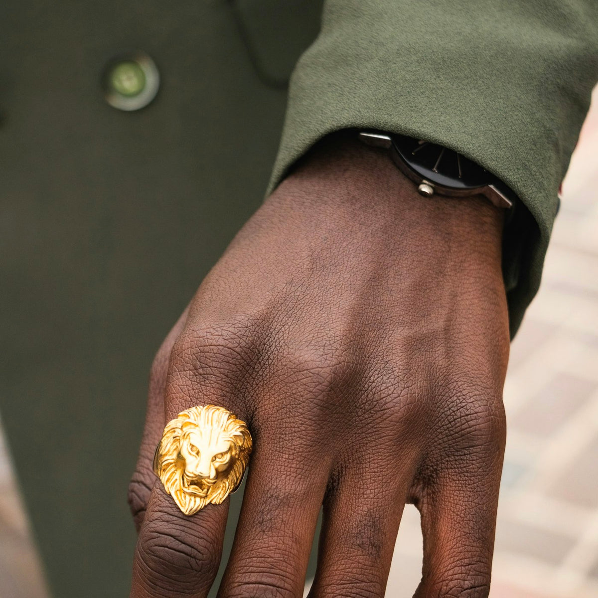 Lion Head Ring