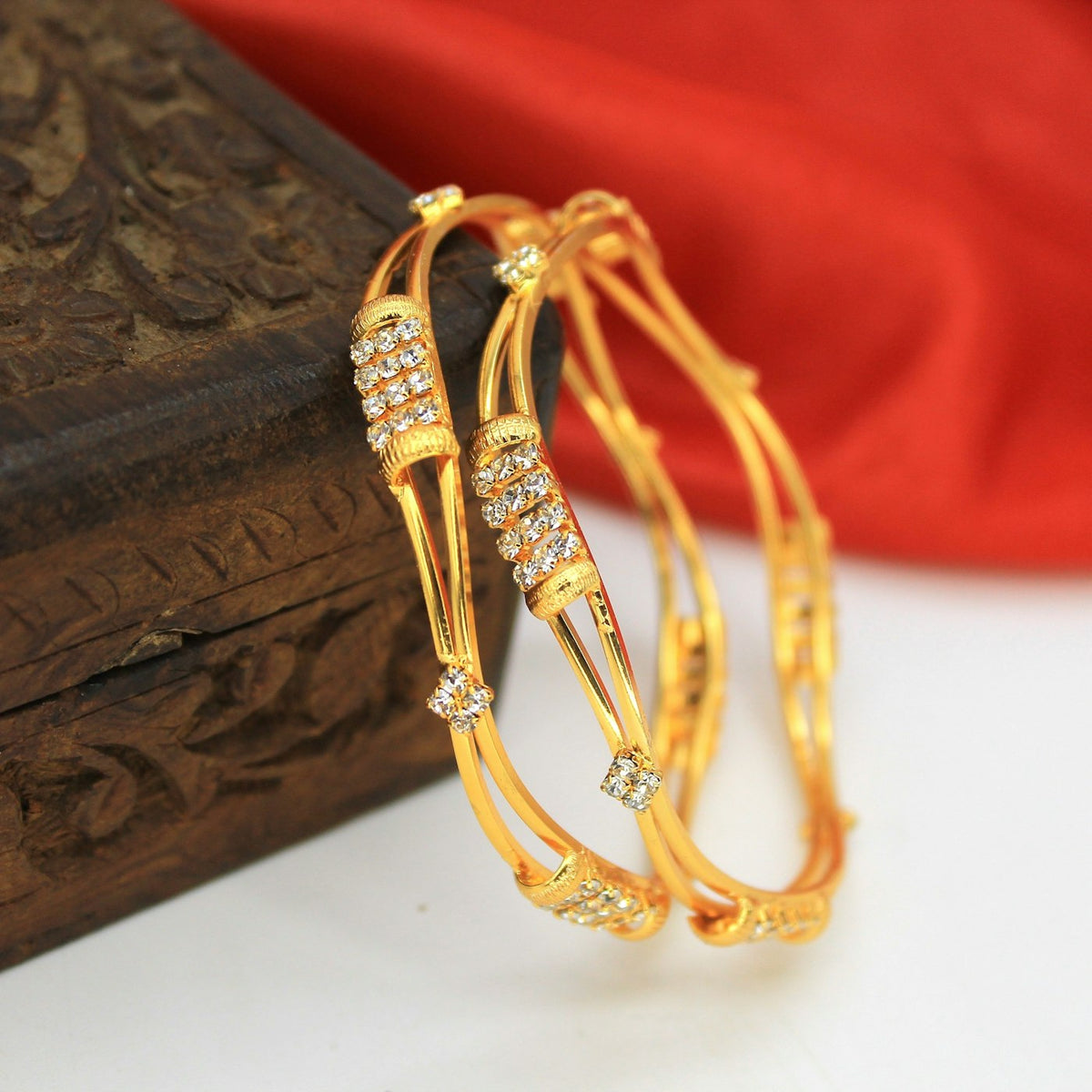 Gold Bangles (Pair)