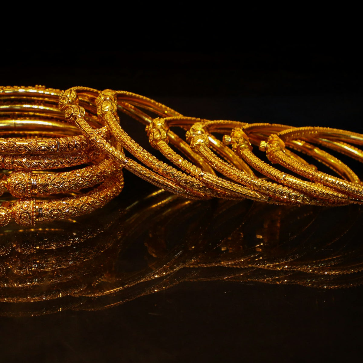 Ornate Bangle Stack
